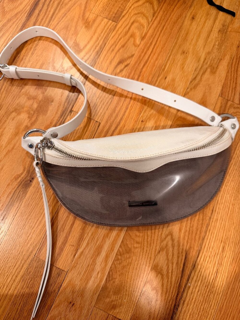 Rebecca Minkoff Tinted Clear Fanny Pack/Crossbody Bag